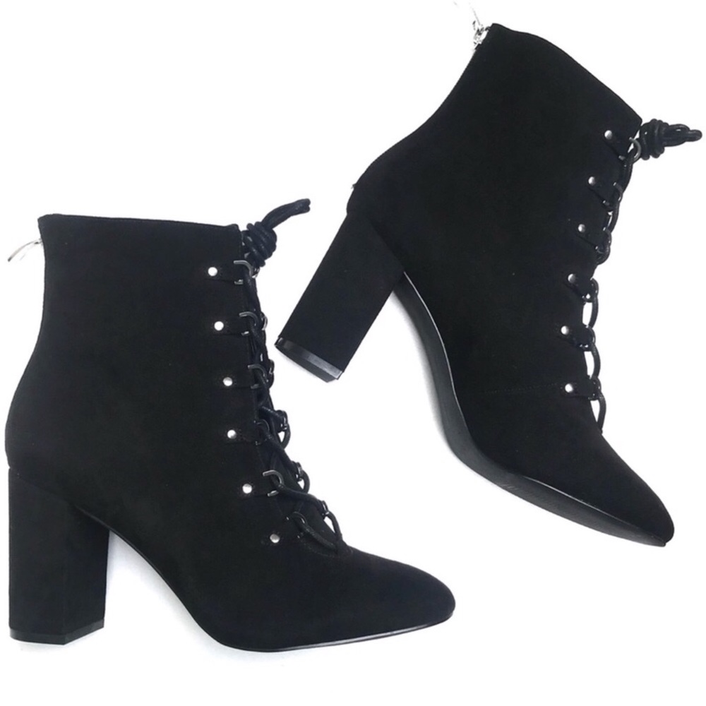 🎈FIRM🎈14th & Union 7.5 Black Faux Suede Boots